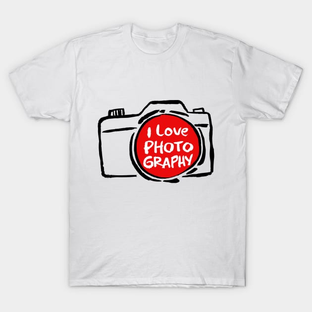 I Love Photography T-Shirt by Handini _Atmodiwiryo